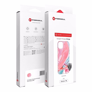 Ümbris jaoks iPhone 15 PRO MAX Forcell F-Protect Mirage compatible with Magsafe Military Drop-Test roosa marble