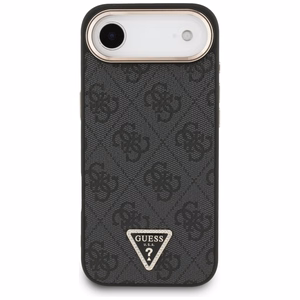 GUESS ümbris jaoks IPHONE 17 Air compatible with MagSafe GUHMP17MP4GTDGMK (4G PU W/ Triangle Logo) kuldne must