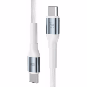 3mk Hyper Cable N-SERIES USB-C / USB-C kaabel 2m PD 3.0 QC 3.0 20V/5A 100W valge