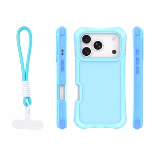 Safepop ümbris rihmaga iPhone 17 Pro 6,3" jaoks sinine