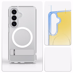 Spigen Ultra Hybrid S Mag MagSafe ümbris Samsung Galaxy S26 - läbipaistev ja valge