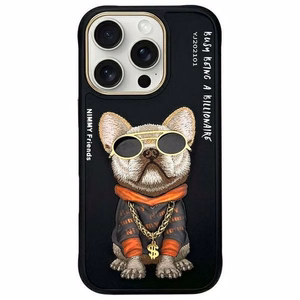 Nimmy Glasses Cool Dog Ümbris jaoks iPhone 16 Pro - Must
