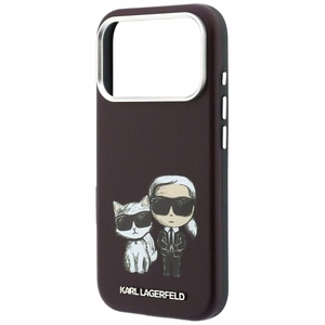 KARL LAGERFELD ümbris mudelile IPHONE 18 Pro /17 Pro ühildub MagSafe'iga (Bodies Sketch) (värv: bordoopunane)