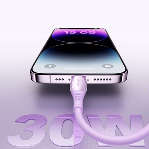 Joyroom S-A59 Vibrant Series 30W USB-C - Lightning kaabel 1.2m - lilla