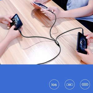 USB kaabel Joyroom 3in1 punane 130cm (kuni 3.5A / 480 mbps)