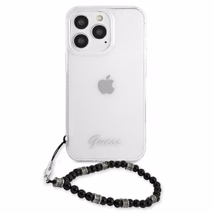 Guess GUHCP13XKPSBK iPhone 13 Pro Max 6.7" прозрачный жёсткий чехол Black Pearl