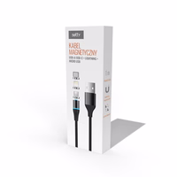 Setty magnetkaabel DT 3in1 2,5A 1,0 m KBM-01 must JO