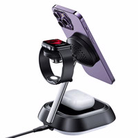 3in1 Acefast E16 15W inductive charging station jaoks phone / headphones / watch - must