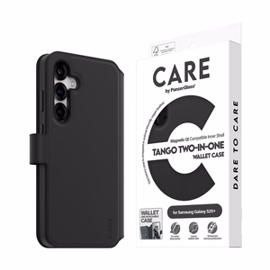 CARE by PanzerGlass Feature Tango 2in1 Wallet Ümbris jaoks Samsung Galaxy S25+ - Must