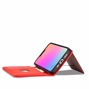 Magnet Card Case чехол для Samsung Galaxy S23+ флип-чехол кошелёк подставка красный