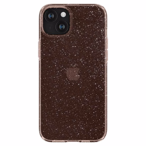 Spigen Liquid Crystal Glitter iPhone 15 Plus Ümbris - roosa/Clear