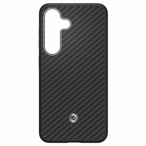 Samsung Enzo Aramid ümbris Samsung Galaxy S25, must-hõbedane