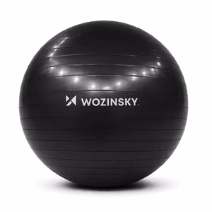 Wozinsky WGB65BB võimlemise treeningpall 65 cm - must