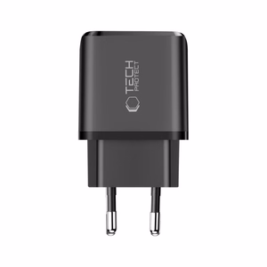 Tech-Protect NCA65W-GAN PD 65 W / QC3.0 2-pordiline seinaklaadija, must