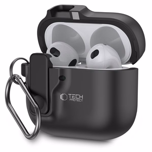 Tech-Protect Slim Hook Ümbris jaoks AirPods 4 - must