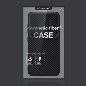 Чехол Nillkin Synthetic Fiber S для Samsung Galaxy S23+ с защитой камеры чёрный