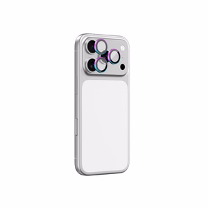 AmazingThing Lens стекло для iPhone 17 Pro / Pro Max с радужной алюминиевой рамкой