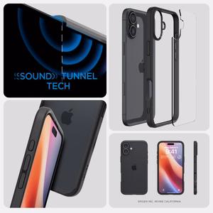 SPIGEN ümbris ULTRA HYBRID jaoks IPHONE 16 matte must