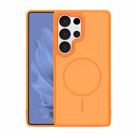 Frame Thin Mag ümbris for Samsung Galaxy S25 Ultra oranž