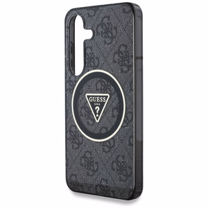 GUESS ümbris jaoks SAMSUNG S25 GUHMS25SHG4PRTGK (Magnetic IML Metal Glitter 4G Circle Triangle) must