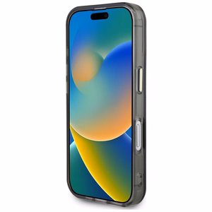 Guess IML Metal Mountain Logo MagSafe ümbris jaoks iPhone 16 - must