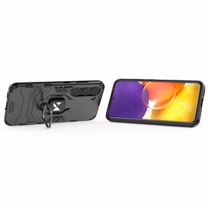 Чехол Wozinsky Ring Armor для Samsung Galaxy S23+ бронированный с магнитным кольцом-держателем чёрный