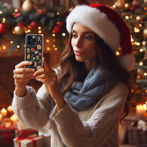 TEL PROTECT Christmas Ümbris jaoks Samsung S23 FE Design 2 Clear