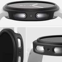 Ringke Slim 2-pack Ümbris jaoks Samsung Galaxy Watch 8 44mm - Läbipaistev-Matt Must