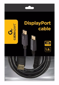 Gembird CC-DP2-6 DisplayPort kaabel 1.8 m must