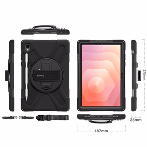 Crong Defender Plus – Rugged ümbris Samsung Galaxy Tab S11 11” (must)