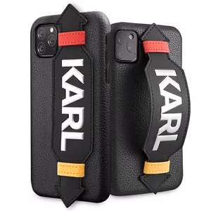 Karl Lagerfeld Strap Ümbris jaoks iPhone 11 Pro 5.8" - must