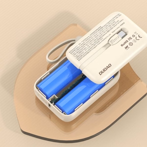 Akupank Dudao K14 Sand 10000mAh (PD / QC3.0) + Type-C / Lightning kaabel