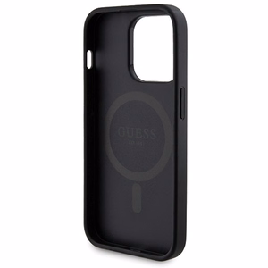 Guess 4G Metal Logo Ümbris Set jaoks iPhone 14 Pro Max + 5000mAh MagSafe Powerbank - must