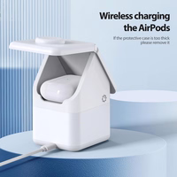 Duzzona W20 15W 4in1 inductive laadija jaoks iPhone / AirPods / Apple Watch with night lamp - valge