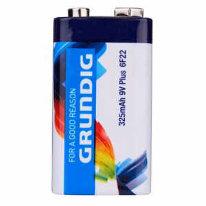 Grundig 6F22 9 V tsinkpatarei, 325 mAh