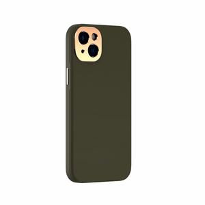 Moshi Napa ümbris seadmele iPhone 14 Plus, MagSafe'iga ühilduv, vegannahast, Juniper Green värvitoonis