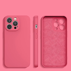 Silikoonist ümbris iPhone 14 Plus silikoonist ümbris fuksiat värvi