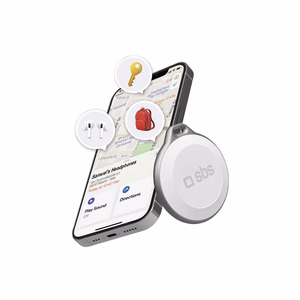 SBS Track My Circle veekindel IP65 lokaator, ühildub Apple Find My rakendusega - valge
