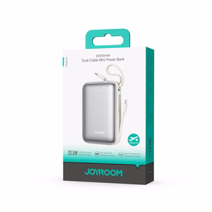Joyroom JR-PBF29 20000mAh 22.5W powerbank koos kahekordse kaabliga valge