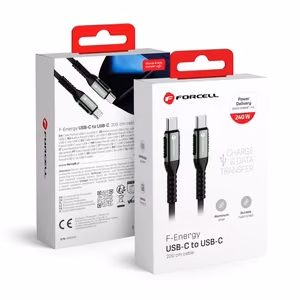 Kaabel USB C to USB C Forcell F-Energy QC4.0 PD 5A 240W Cafule 3 m C263 must