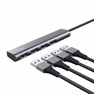Trust Halyx USB 3.2 Gen 1 (3.1 Gen 1) Type-A 5 Mbit/s серый