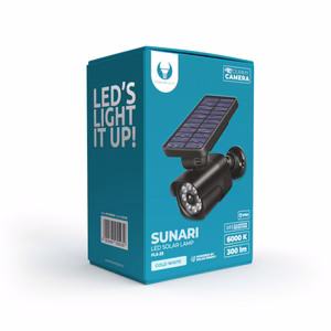Forever Light Solar LED Lamp SUNARI FLS-25 SMD PIR dummy camera 4W 300lm 6000K 1500mAh Li-Ion