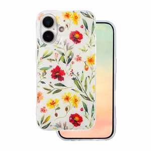Glow Glam ümbris jaoks iPhone 16 6,1" valge