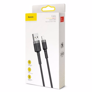 Baseus Cafule USB – Lightning kaabel 2A, 3 m, must/hall