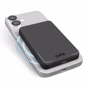 SBS Mag Power Qi2 5000 mAh energiapank, mis ühildub MagSafe'iga - must