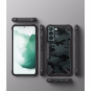 Case RINGKE Fusion X for Galaxy S22 Plus - Camo Black