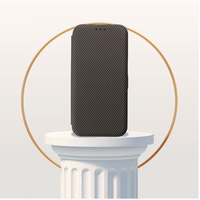 FOLIO Side Magnet Kaaned jaoks IPHONE 14 PRO MAX brown