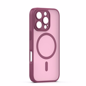 Mag Matt Чехол для iPhone 16 Pro 6,3" бордовый защита камеры