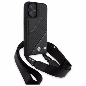 BMW M Edition Carbon Stripe & Strap iPhone 16 Ümbris - must