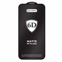 Tel Protect Full Glue 6D Matt Karastatud klaas jaoks Samsung Galaxy S25 must (with fingerprint unlock)